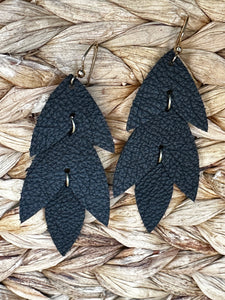 Lovely Leaves Leather earrings