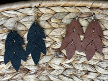 Load image into Gallery viewer, Lovely Leaves Leather earrings